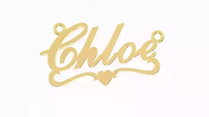 Chloe pendant 3D print model