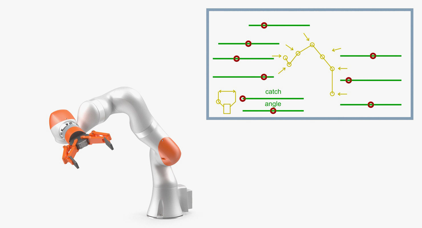 Generic Robot Hand with Two Finger Gripper Rigged 3D model_4
