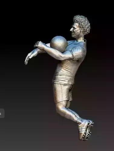 mo-salah5 soccer player kicking ball