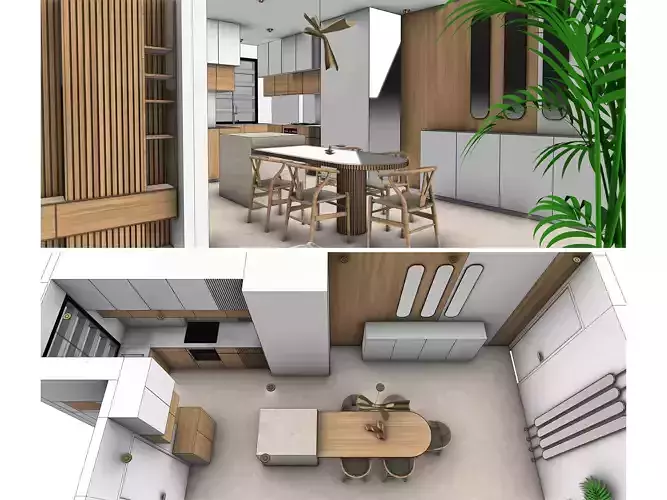 studio apartment 3D model