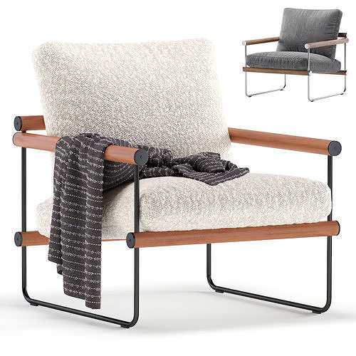 Ross Chair Westelm 2 set 3D model