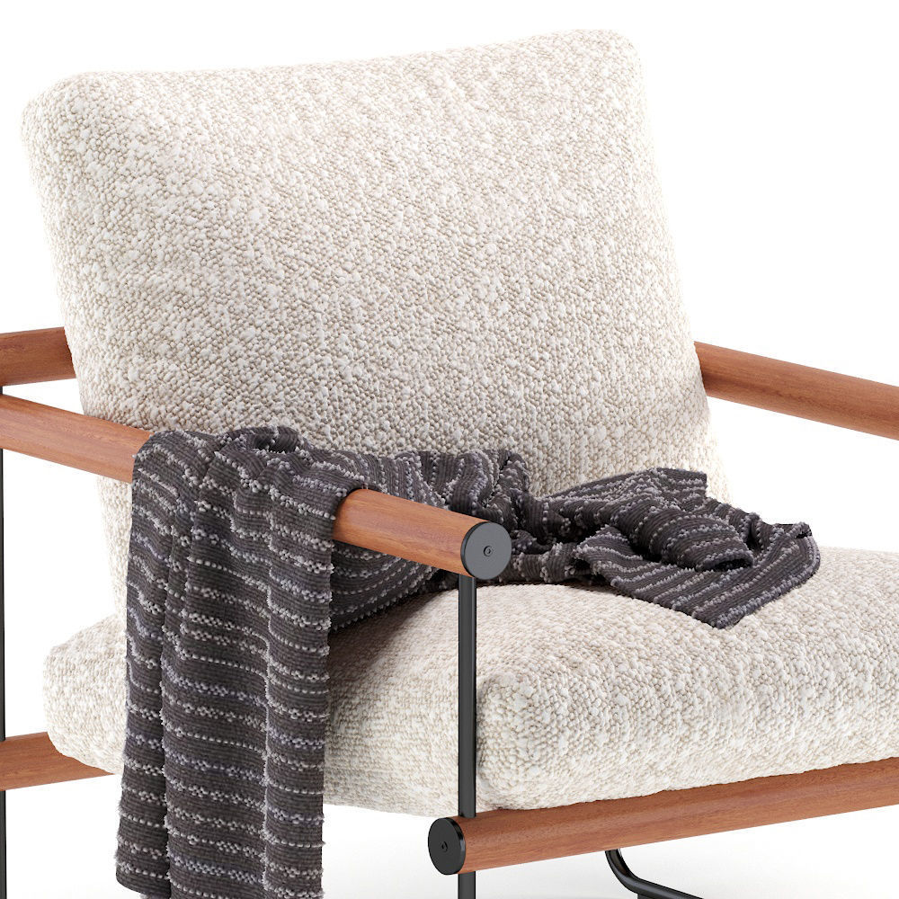Ross Chair Westelm 2 set 3D model_3