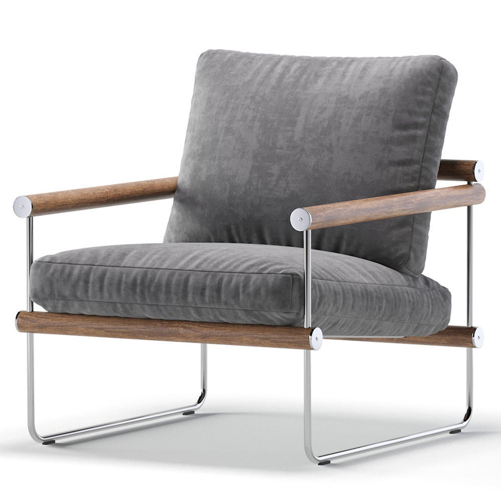Ross Chair Westelm 2 set 3D model_4