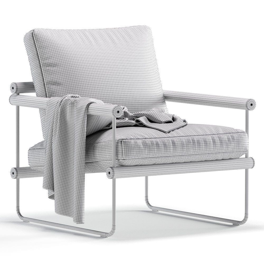 Ross Chair Westelm 2 set 3D model_6