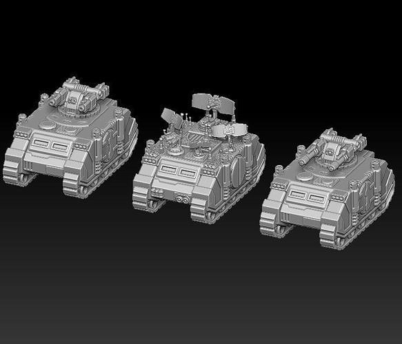 ARTILLERY SET 8 Epic-At size Armageddon set 10  3D print model