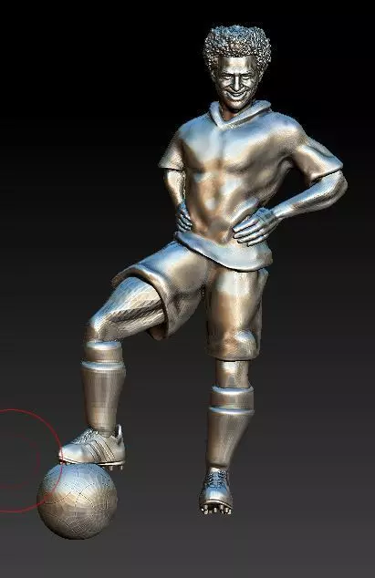 mosalah 1 statue of soccer player 3D print model