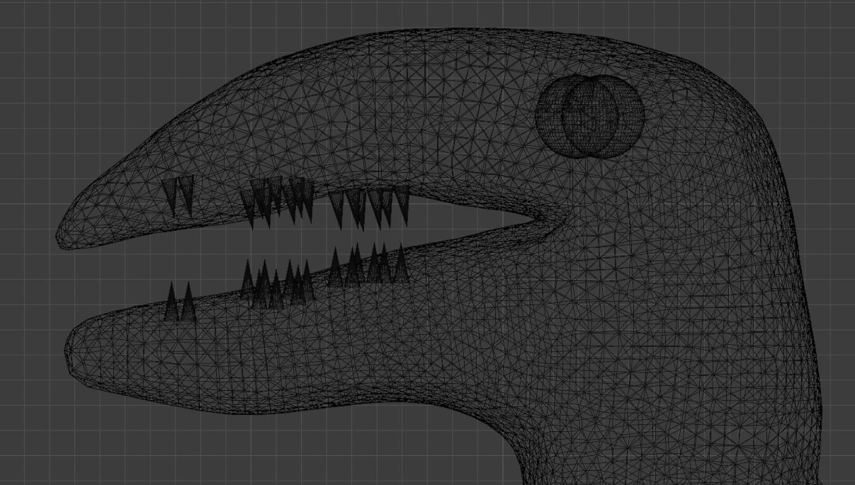 Velociraptor dinosaur on grass 3D model_2