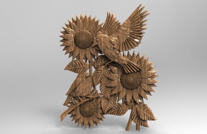 Birds CNC 3 3D print model_7