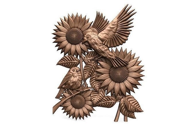 Birds CNC 3 3D print model