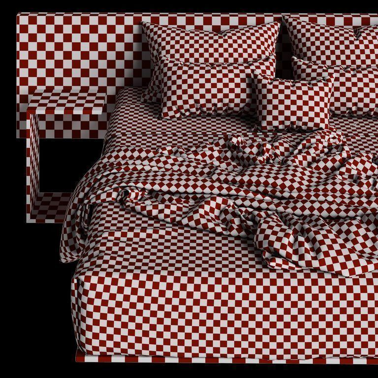 Lago design Suspended bed 3D model_3