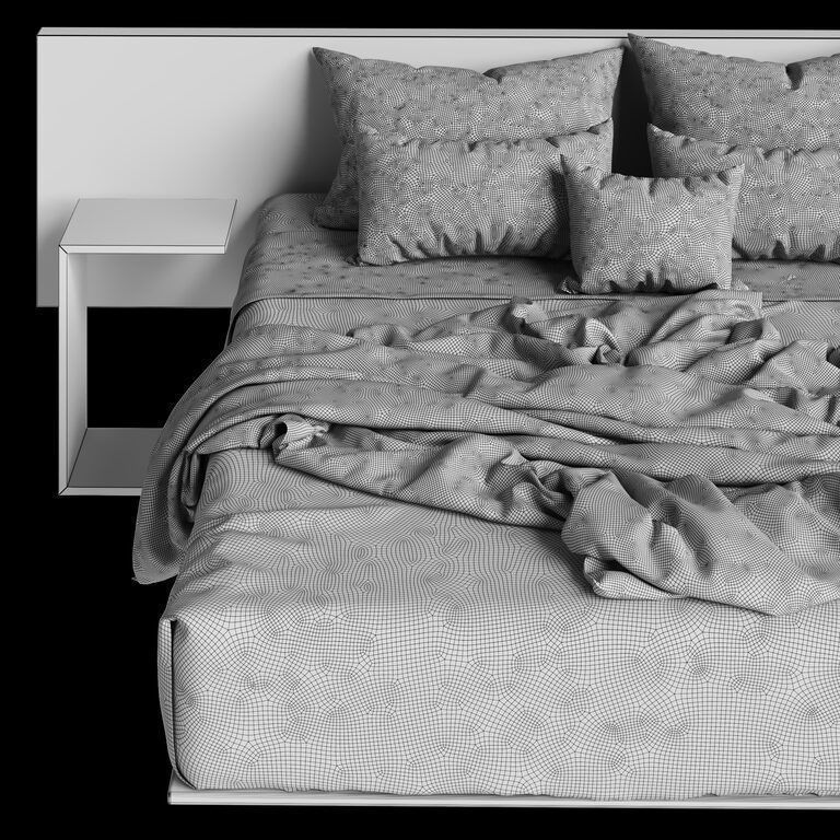 Lago design Suspended bed 3D model_2