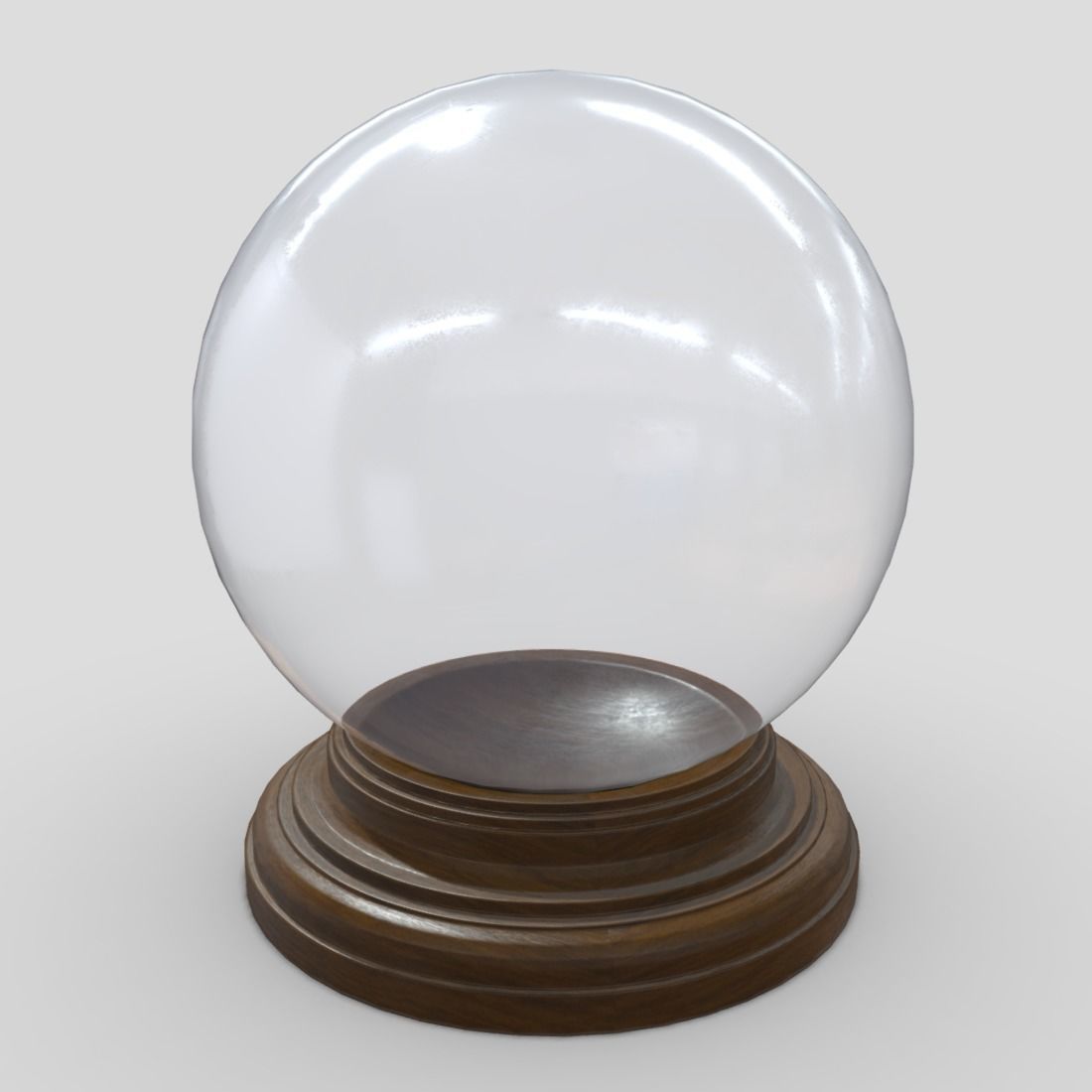 Glass Ball Low-poly 3D model_11