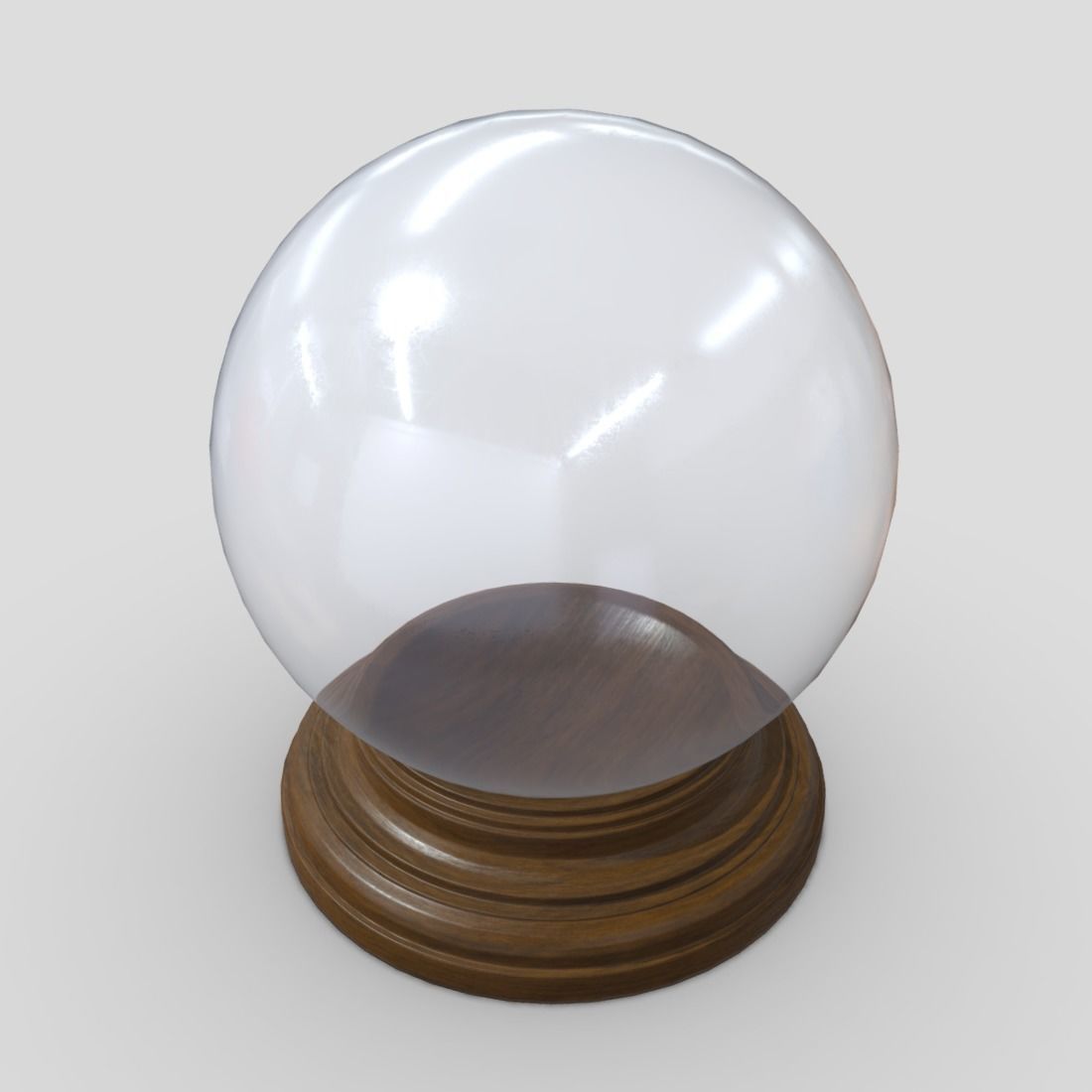 Glass Ball Low-poly 3D model_5