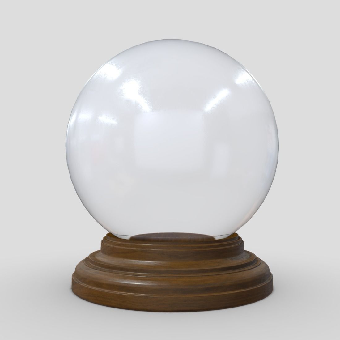 Glass Ball Low-poly 3D model_3