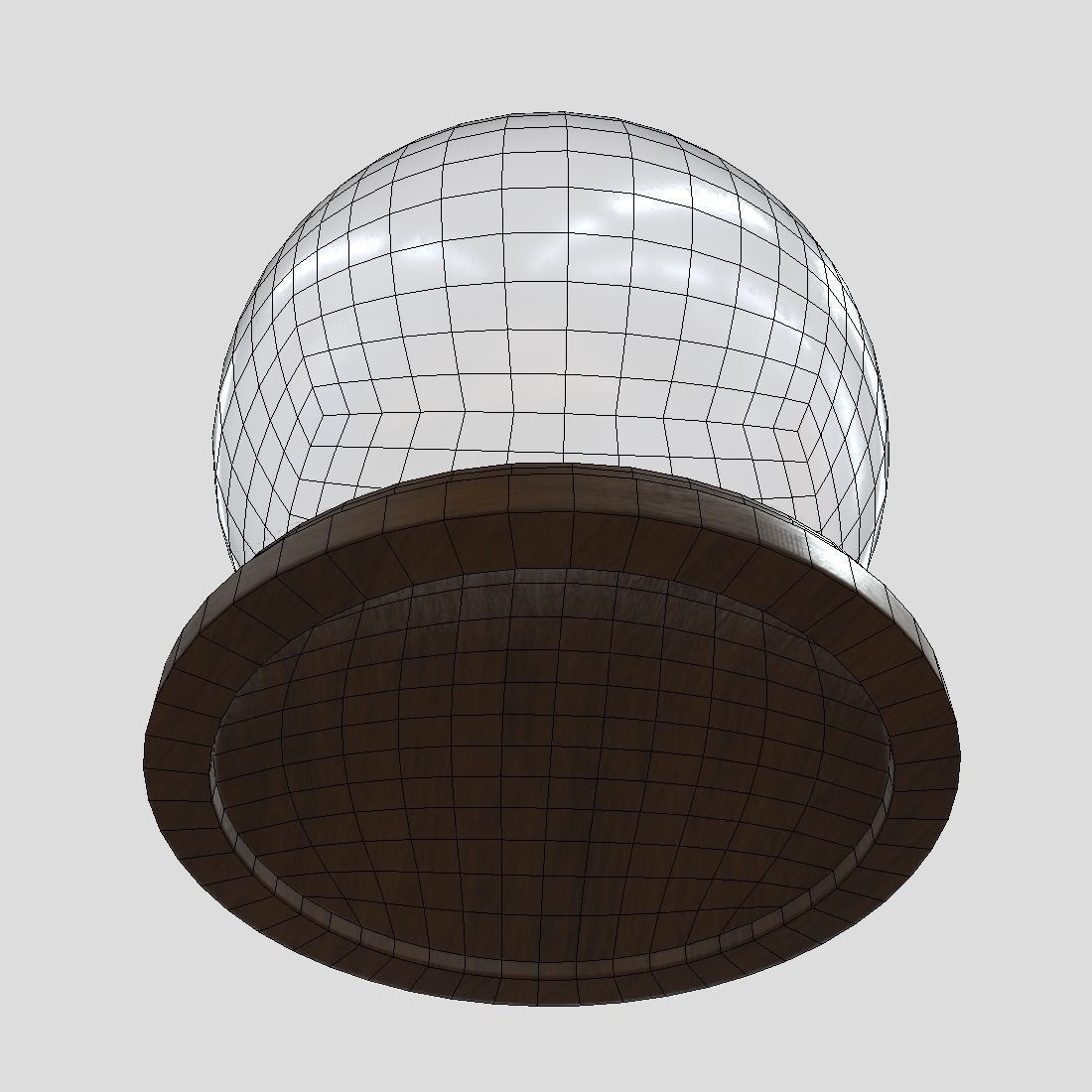Glass Ball Low-poly 3D model_10