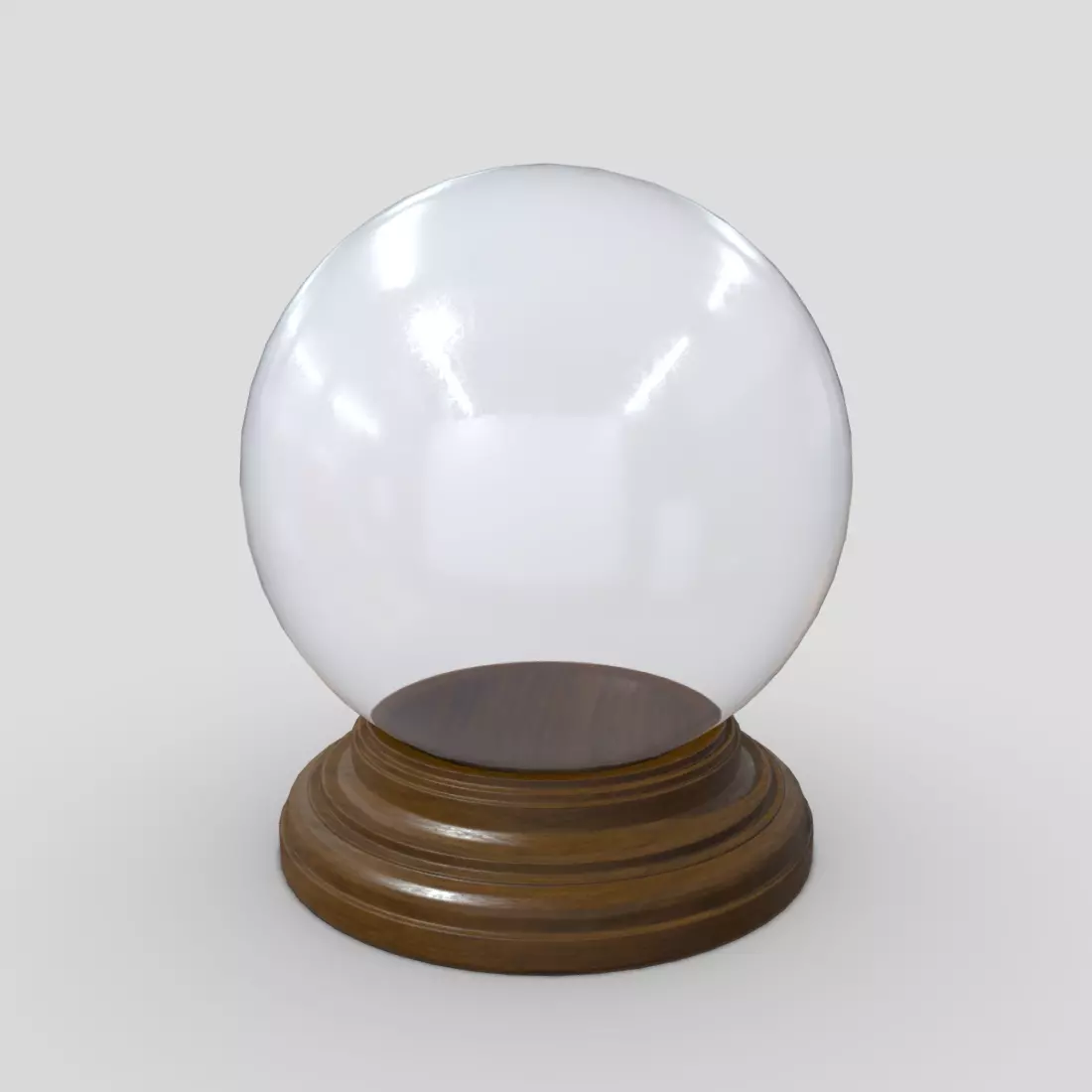 Glass Ball Low-poly 3D model_0