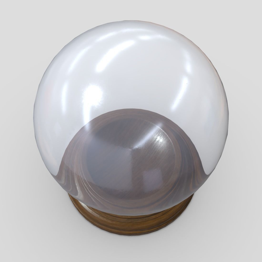 Glass Ball Low-poly 3D model_7