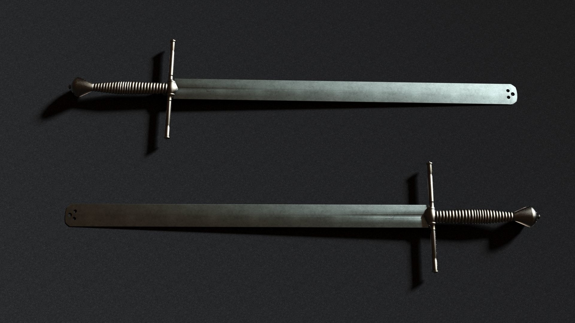 Executioner Sword - Richtschwert Low-poly 3D model_3