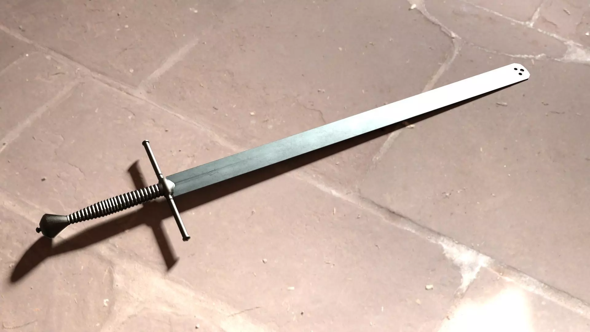 Executioner Sword - Richtschwert Low-poly 3D model_0
