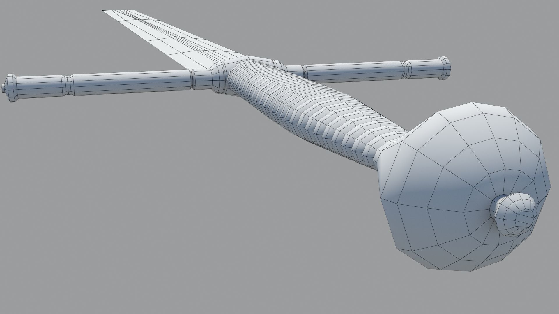 Executioner Sword - Richtschwert Low-poly 3D model_19