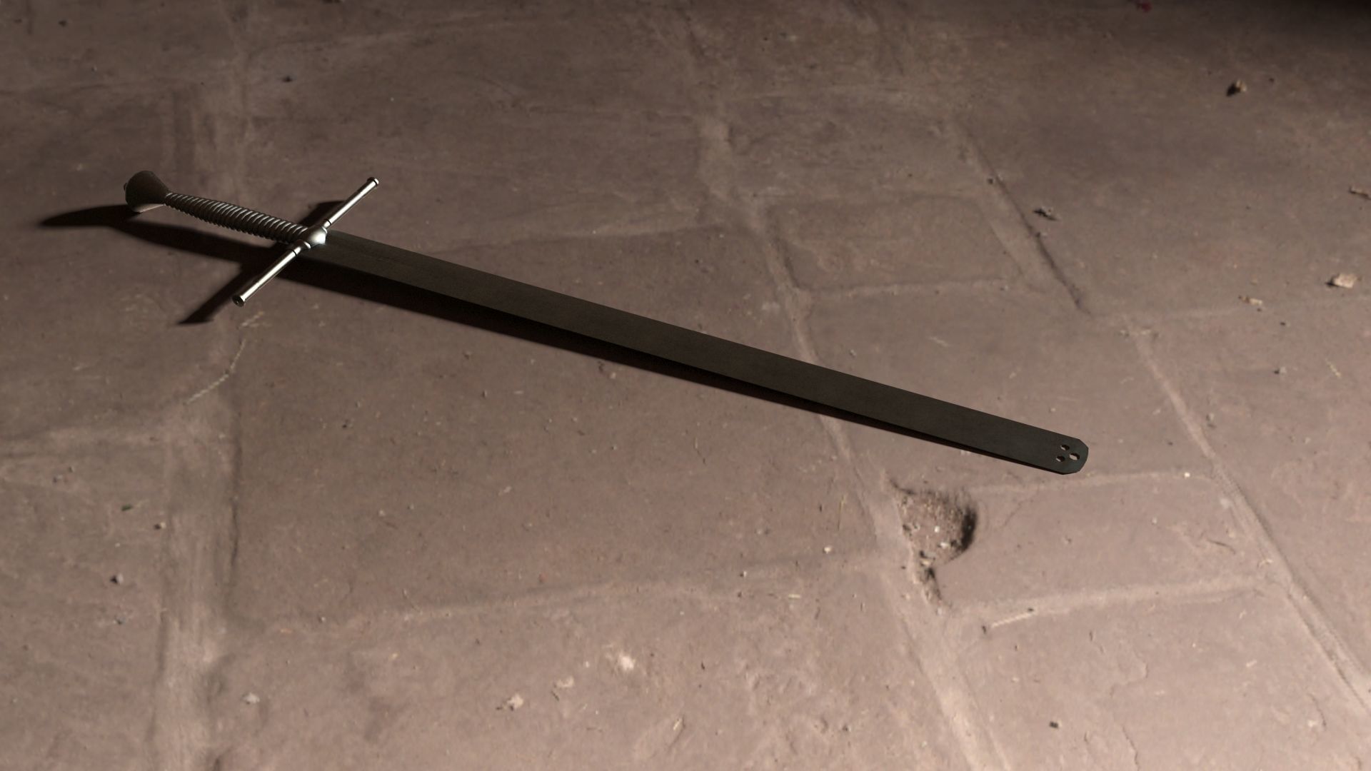 Executioner Sword - Richtschwert Low-poly 3D model_7