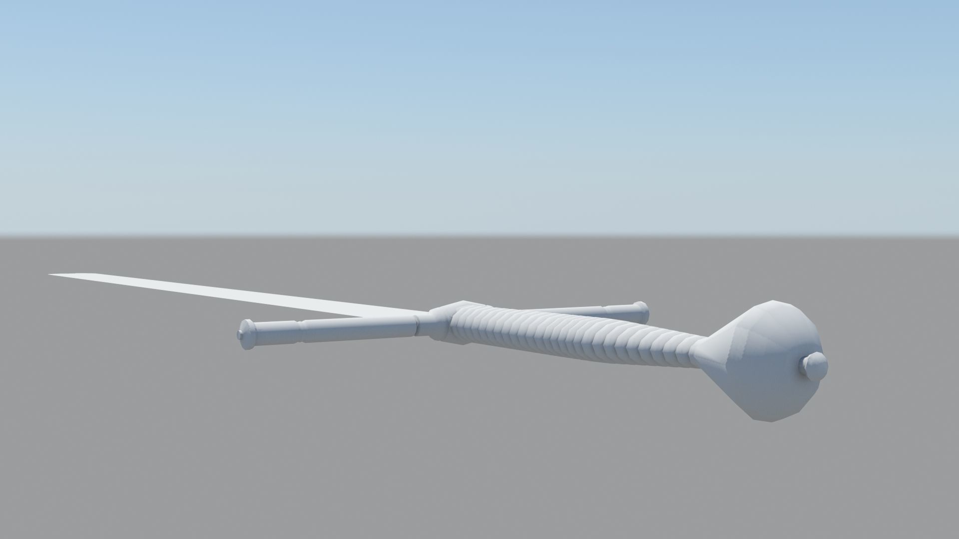 Executioner Sword - Richtschwert Low-poly 3D model_16