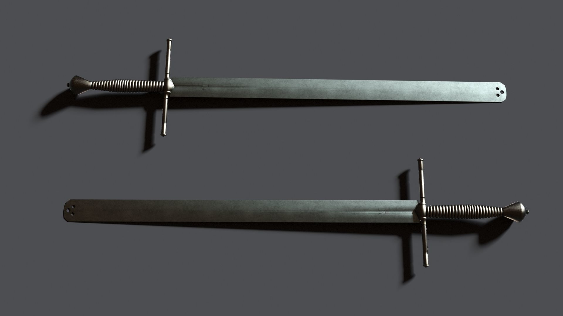 Executioner Sword - Richtschwert Low-poly 3D model_2