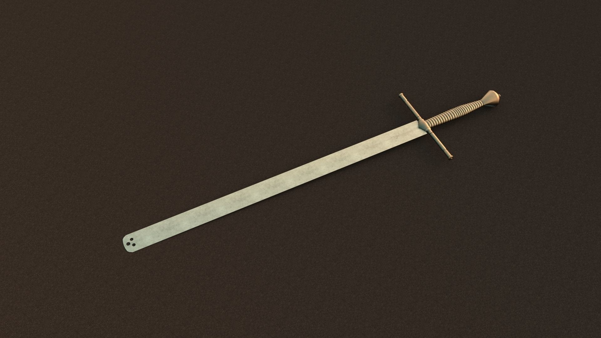 Executioner Sword - Richtschwert Low-poly 3D model_9