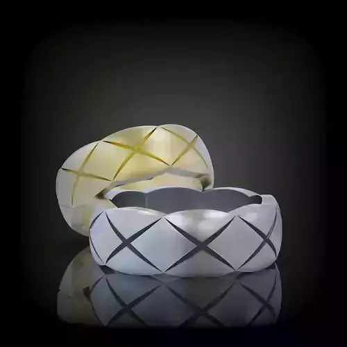 Wedding bands set promise rings