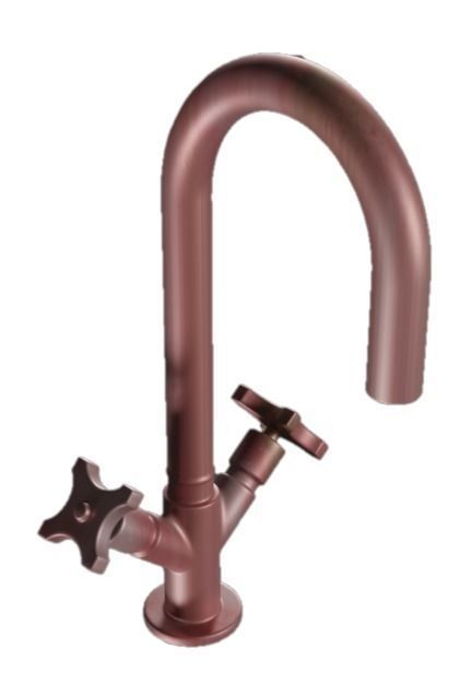 Spectacular Rusty Copper Tap Low-poly 3D model_1
