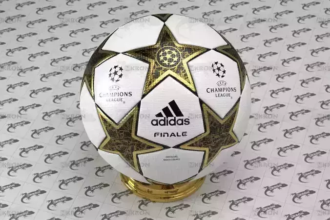 Champions League Ball Low-poly 3D model