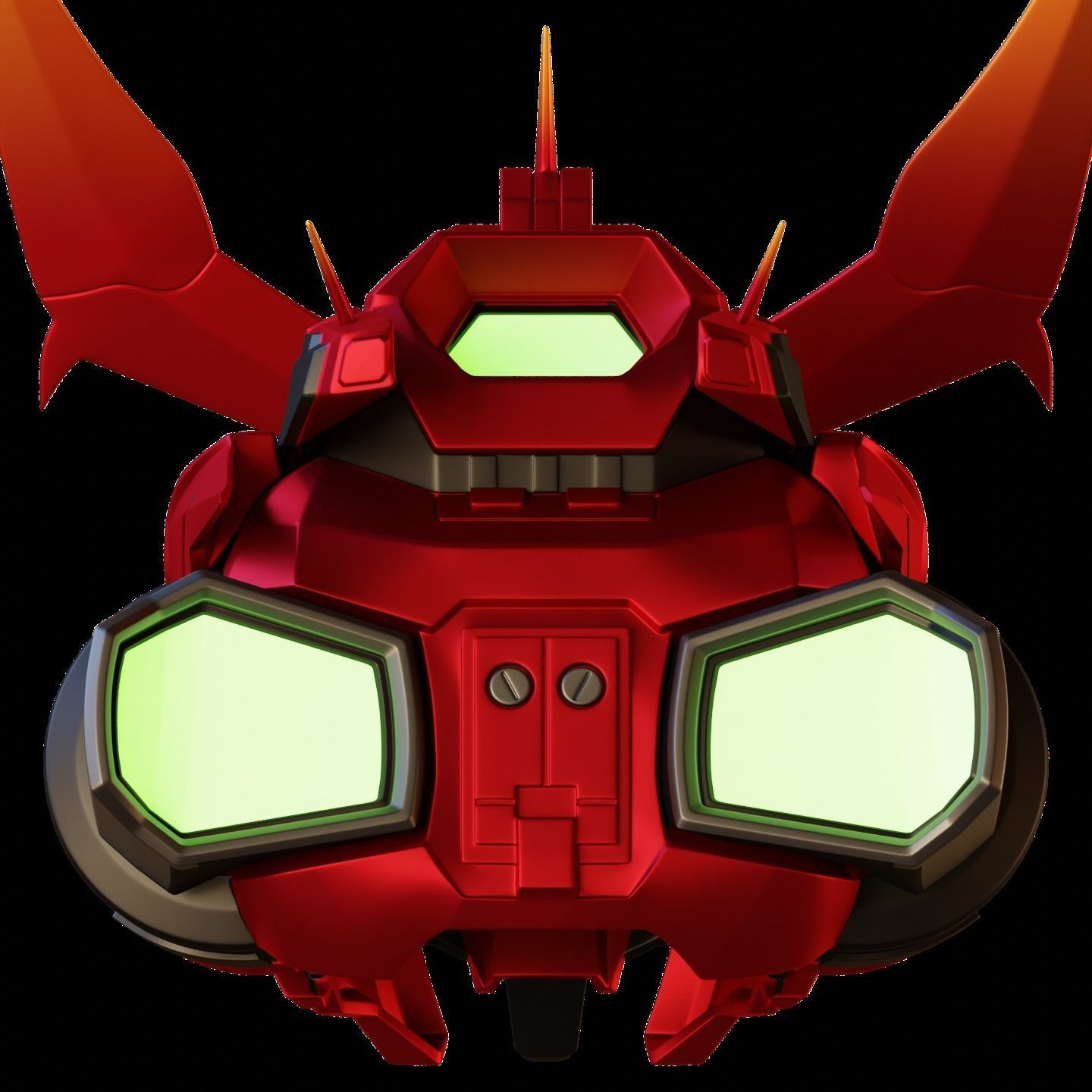 Gundam Astray Red Frame Helmet 3D Model 3D print model_6