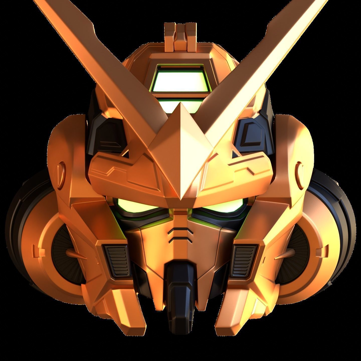 Gundam Astray Red Frame Helmet 3D Model 3D print model_13