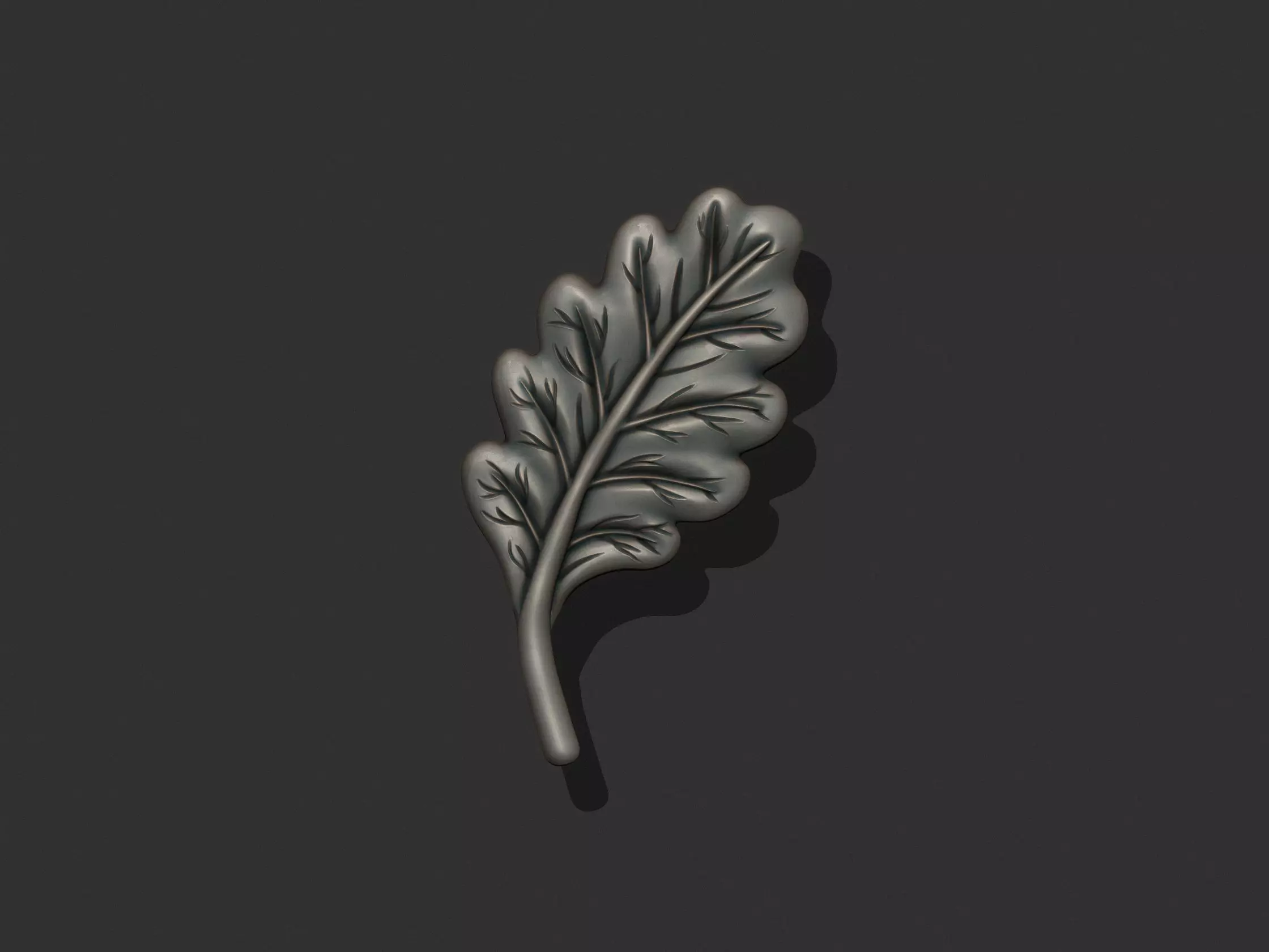 Acorn Tree Leaf 3D print model