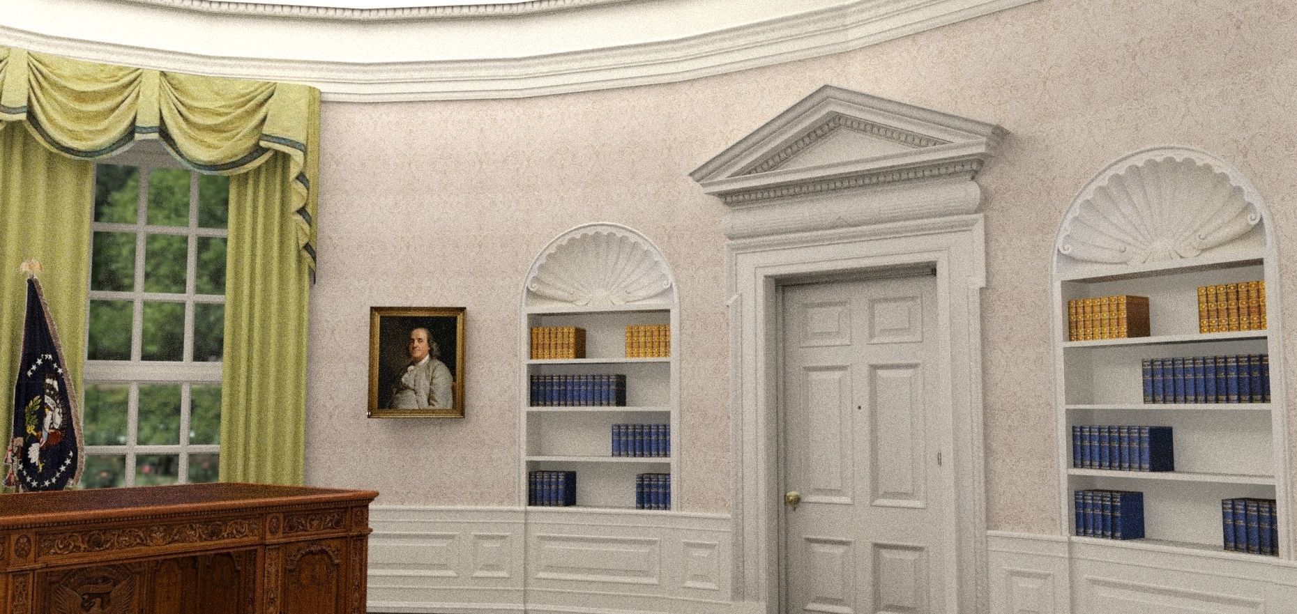 Oval Office 3D model_2