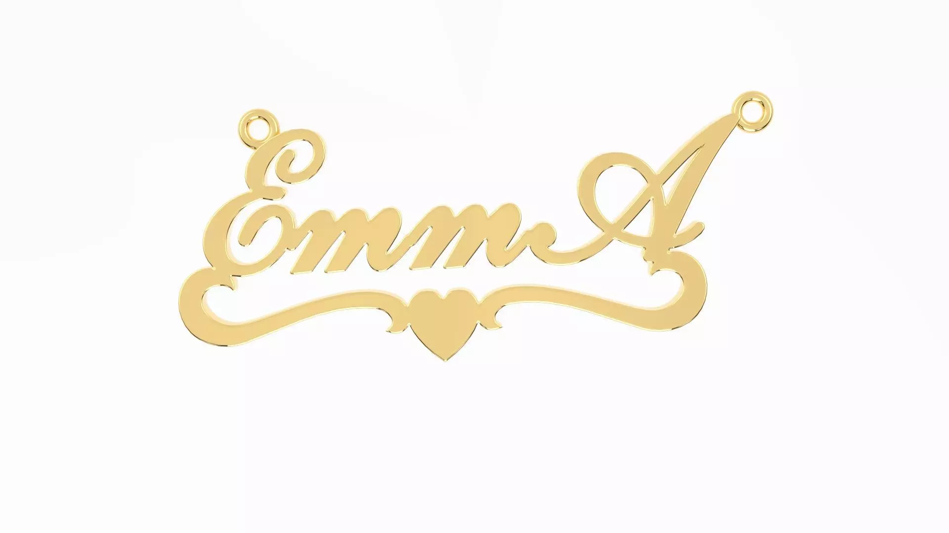 Emma pendant 3D print model_0