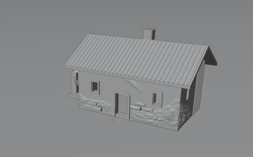 Water Mill - Old water mill house - 3D Printable 3D print model_2