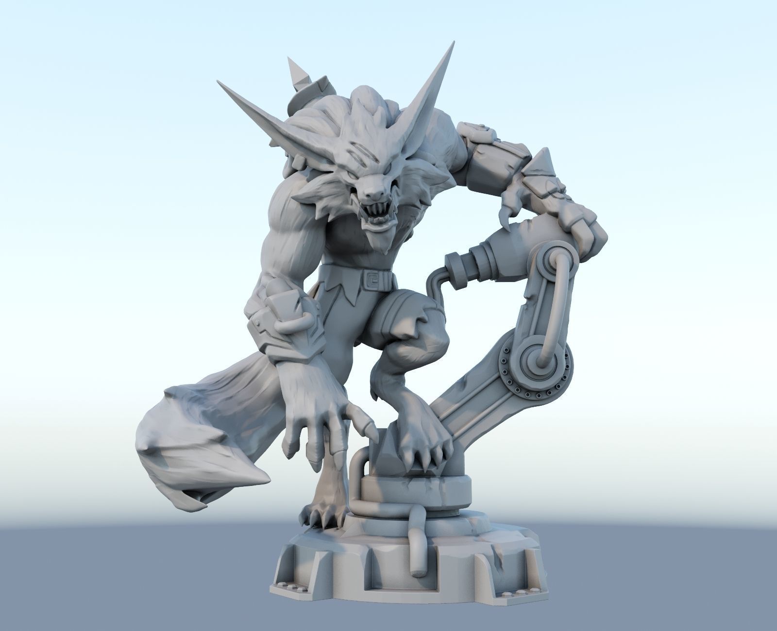 warwick League of Legends 3D print model 3D print model_1