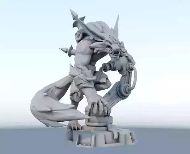 warwick League of Legends 3D print model 3D print model