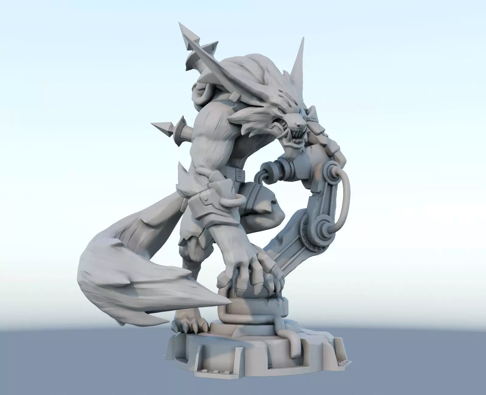 warwick League of Legends 3D print model 3D print model_0