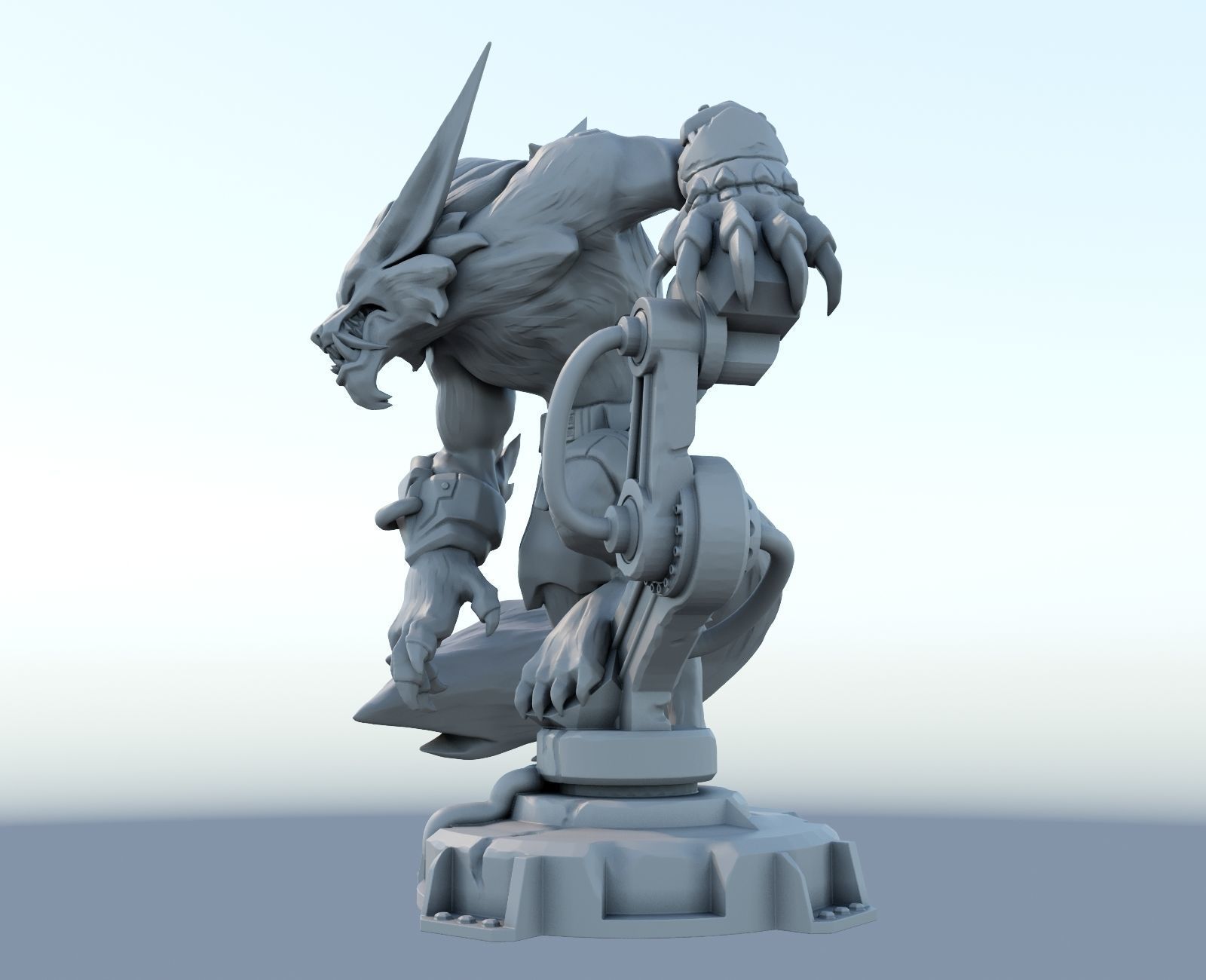 warwick League of Legends 3D print model 3D print model_4