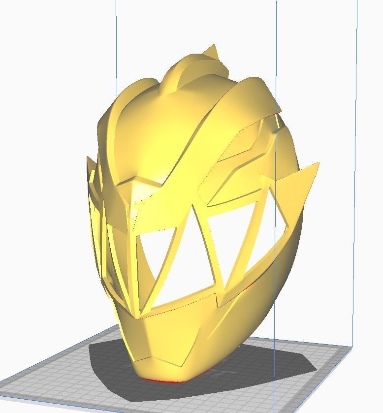Power Rangers Inspired Dino Fury Red Ranger Helmet 3D print model_6