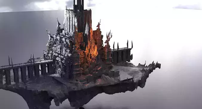 Dark lord Ruins floating high