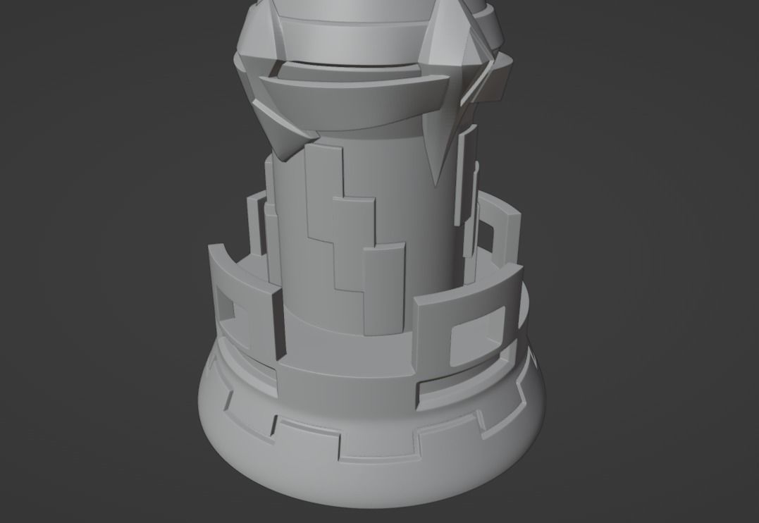 Gnosis of Zhongli Genshin Impact -- Geo Gnosis -- 3D Print Ready 3D print model_17