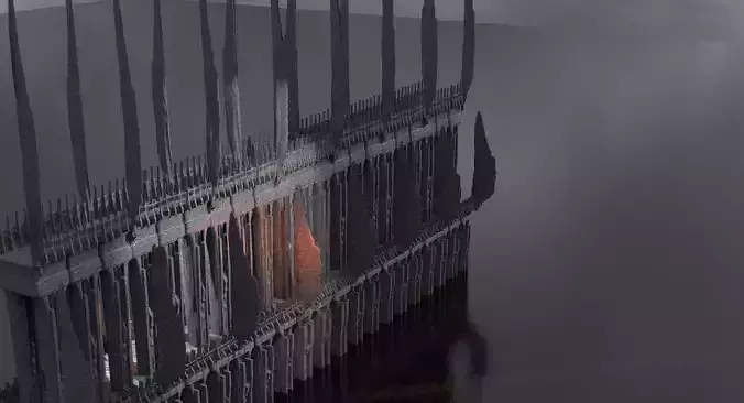 Mordor Bridge 3D model