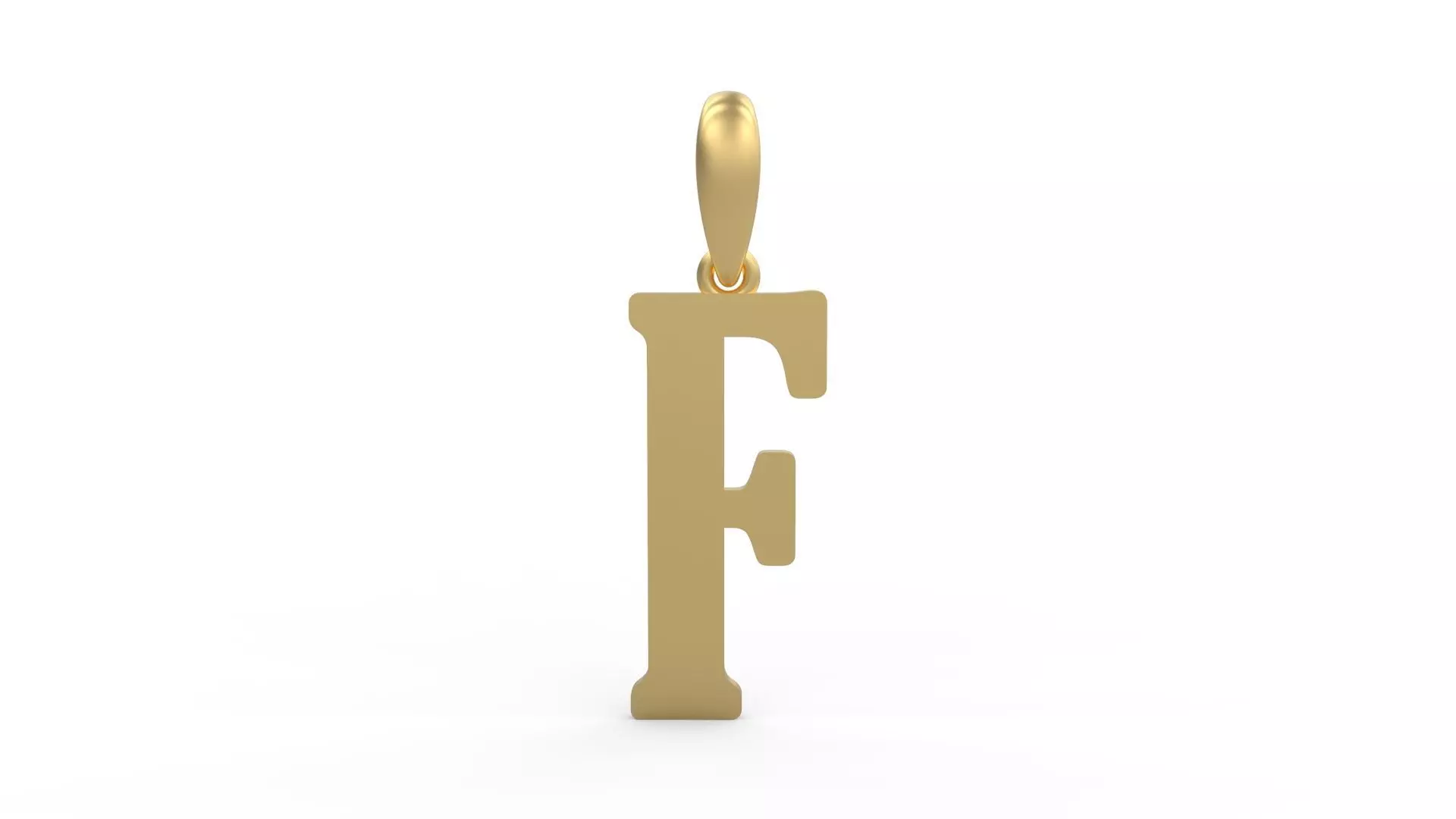 Initial Letters Pendant Gloucester F 3D print model_0