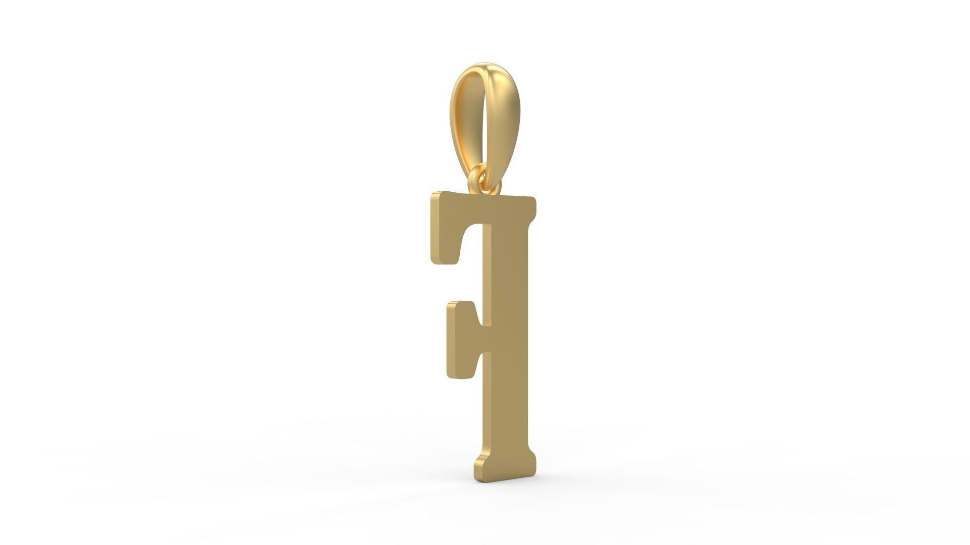 Initial Letters Pendant Gloucester F 3D print model_3