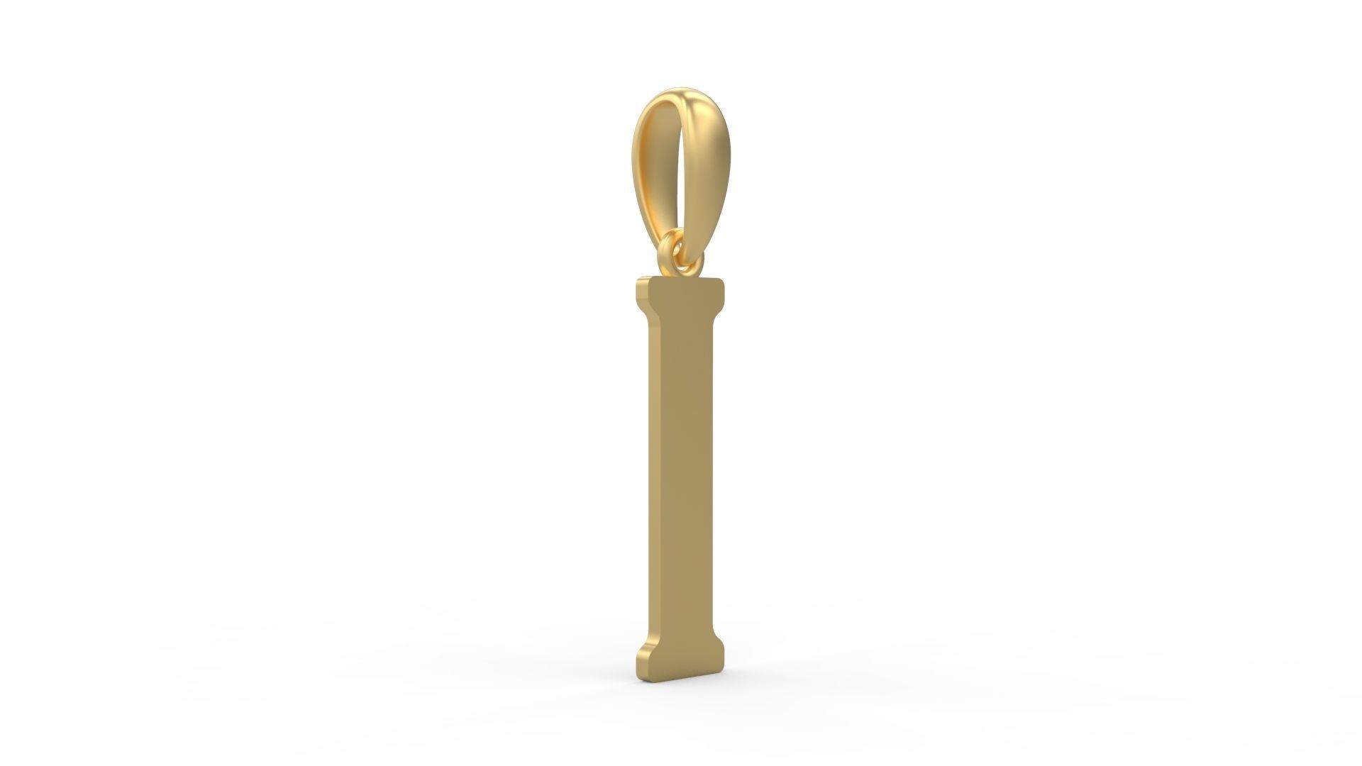 Initial Letters Pendant Gloucester I 3D print model_3