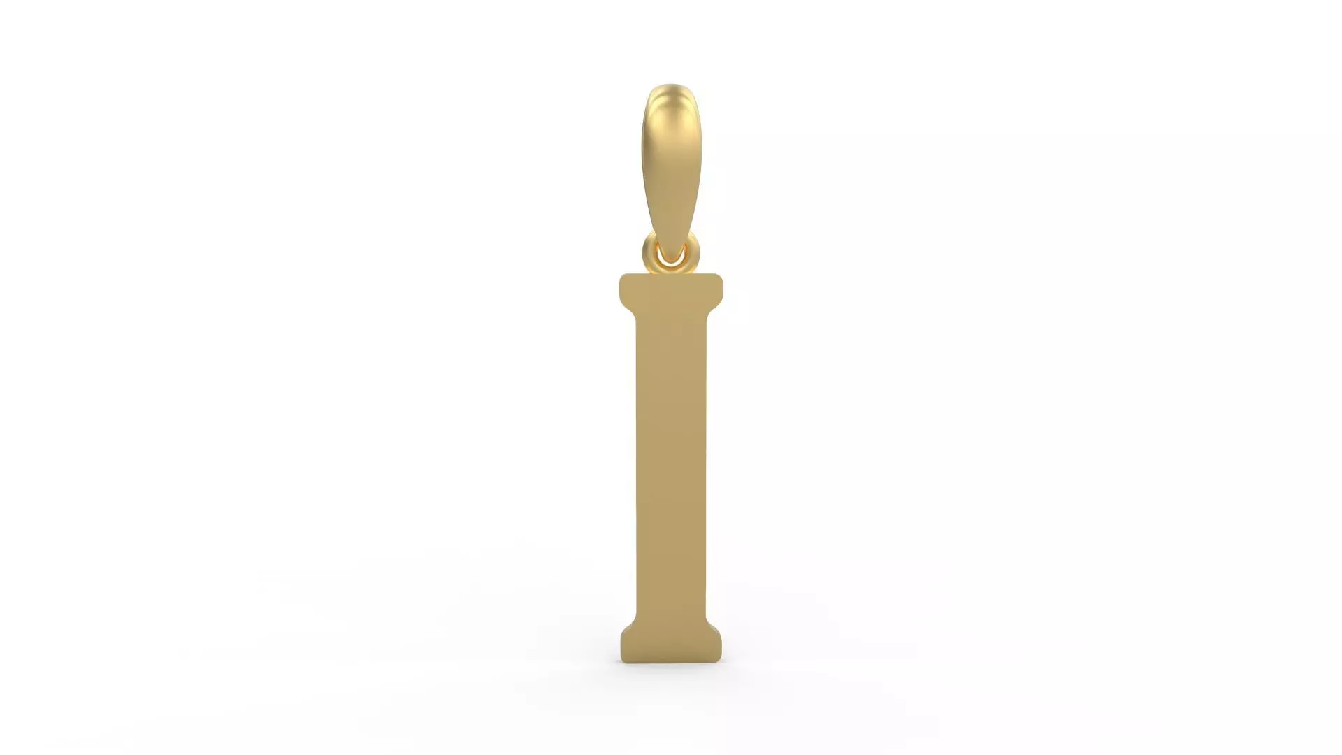 Initial Letters Pendant Gloucester I 3D print model_0