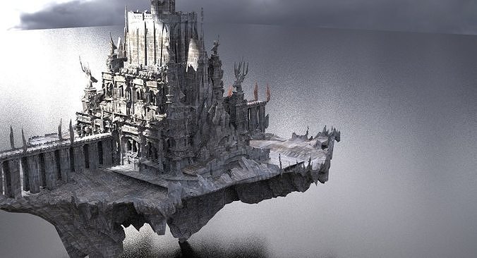 Lord Dark drake castle extended 3D model